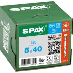 Spax vis terrasse, 5 x 40 mm, 180 pi�ces, filetage de fixation, t�te cylindrique, t - star plus t25, ...