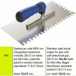 Sigma - sparule inox dent?ëe no air pour application de colle 49h 28x13 cm pour carreaux grand format ... Sigma - sparule inox dent?ëe no air pour application de colle 49h 28x13 cm pour carreaux grand format ...