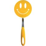 Spatulart smiley nylon flex turner, spatule de cuisine surmoul�e en silicone, manche robuste en acier, ...