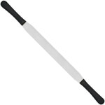 Spatule p�tissi�re plate pour �taler la p�te � g�teau avec deux manches cr�me 300 mm hendi 840917