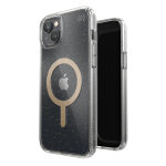 Presidio perfect - clear avec paillettes + magsafe - coque pour iphone 15 plus / 14 plus avec revtement ...