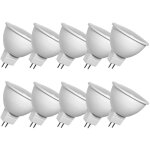 10 ampoules led 6 watts mr16 / gu5. 3 6000k blanc froid 590 lumens 10 ampoules led 6 watts mr16 / gu5. 3 6000k blanc froid 590 lumens
