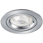 Aric - speed 50 r 230 - encastr gu10, rond, fixe, nickel, lpe non incl.
