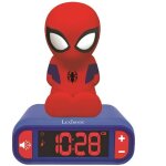 Les tendances - spider - man reveil veilleuse chambre enfant lexibook - sons et lumieres