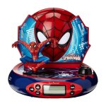 Spider - man reveil projecteur avec effets sonores et veilleuse integree