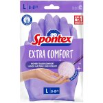Spontex extra comfort paire de gants de m�nage avec doublure textile douce id�al pour tous les travaux ...