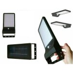 Spot 42 led avec panneau solaire et d�tecteur de mouvement spot cr�pusculaire 20w