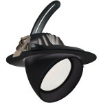 Ledkia - spot downlight led orientable rond led 60w 120 lm / w noir no - flicker blanc chaud 2800k - ... Ledkia - spot downlight led orientable rond led 60w 120 lm / w noir no - flicker blanc chaud 2800k - ...