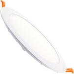Efectoled ? dalle led ronde extra - plate 20w ? lumi�re blanche froide 6000k ? � 225 mm ? angle d'ouverture ...