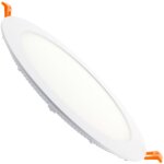 Ledkia ? dalle led 18w ronde extra - plate � 205 mm ? luminosit� 1400 lm ? angle d'ouverture 120� ? tension ...