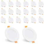 Einfeben - spot encastrable led 5w blanc chaud 400lm 3200k set spot encastrable plafonnier 220v Einfeben - spot encastrable led 5w blanc chaud 400lm 3200k set spot encastrable plafonnier 220v