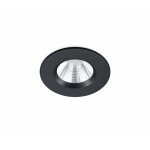 Trio - spot encastrable rond zagros led noir 5w ip65 �8 cm lighting