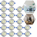 Spot encastrable de salle de bain lot de 20 led spot encastrable encastr 3w blanc froid spots de plafond ...
