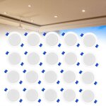Hengmei - spot encastrable de salle de bain lot de 20 led spot encastrable encastr 5w blanc chaud spots ...