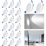 Spot encastrable de salle de bain lot de 20 led spot encastrable encastr 5w blanc froid spots de plafond ...
