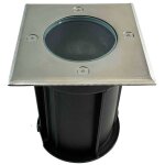 Europalamp ? spot encastrable ext�rieur sol carr� inox 304 �tanche ip65 ? compatible ampoule gu10 ? installati ...