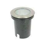 Spot encastrable de sol gu10 orientable ip67 canyon asymetric inox