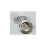 Aric - spot encastré halogene 50w ø 78mm fixe collerette nickel avec lampe gu10 2700k et douille 230v ... Aric - spot encastré halogene 50w ø 78mm fixe collerette nickel avec lampe gu10 2700k et douille 230v ...