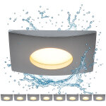 Spot  encastrer led plafonnier encastr dimmable par interrupteur luminaire encastr, blanc, aluminium, ...