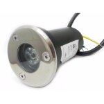 Spot ext�rieur encastrable led ip65 220v sol 3w 45� - unit� / blanc chaud - silumen