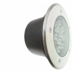 Spot ext�rieur encastrable led sol 18w ip65 60� - blanc neutre - silumen