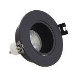 Xanlite - spot gu10 50w 2700k rond orientable noir ip20 - sp50ran