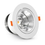 Spot led cob orientable spark ii - 12w miidex lighting blanc - chaud - 3000k