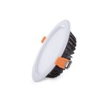 Spot led downlight 18w 1 620lm 6000�k ip65 salles de bains / cuisines 50 000h [sl - dlfs06 - 18w - cw] ...
