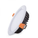 Spot led downlight 18w 1516lm 2700�k ip65 salles de bains / cuisines 50 000h [sl - dlfs06 - 18w - ww] ...