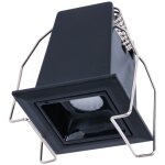 Barcelona led - spot led encastrable carr� 2w - ugr18 - irc90 - puce osram - blanc neutre - noir