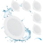 Spot led encastrable dimmable, 6 x 6w spot salle de bain ip65 4000k blanc nature, spot led extra plat ...