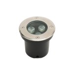 Spot encastrable ext�rieur sol �tanche 3w 300lm 4000k ip67 ? acier inoxydable ? angle de diffusion 120� ...