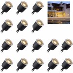 Spots led encastrable ext�rieur ip67 - 16pcs spots � encastrer pour terrasse bois plafond, �tanche 0, ...