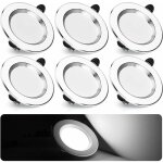 Spot led encastrable extra plat 7w 700lm encastr lampe plafonnier blanc froid 6000k spot salle de bain ...