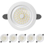 Spot led encastrable, ip44 spot led interieur, spot encastr� extra plat 28mm, 9w 900lumen equivalent ...