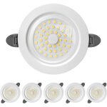 Spot led encastrable, ip44 spot led interieur, spot encastr� extra plat 28mm, 9w 900lumen equivalent ...