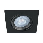 Spot led encastrable orientable 5w carré smd - blanc neutre / noir - silumen Spot led encastrable orientable 5w carré smd - blanc neutre / noir - silumen