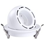 Spot led encastrable pivotant et orientable asled fado 10w ctc temp�rature variable 3000 - 5000k blanc ...