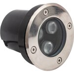 Spot led encastrable au sol, 3 w, blanc chaud, pour �clairage d'ext�rieur, d'all�e, de jardin, de terrasse ...