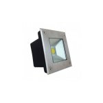 Vision - el - spot led encastre sol carr� finition inox 3w terrasse piscine