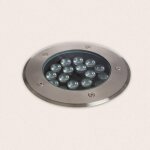 Spot led extérieur 18w solid encastré au sol inox 3000k blanc chaud Spot led extérieur 18w solid encastré au sol inox 3000k blanc chaud