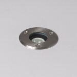 Spot led ext�rieur 3w inox encastrable au sol 3000k blanc chaud