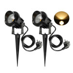 Spot led ext�rieur 9w avec piquet 3000k - 3300k 900lm �clairage ext�rieur led � piquer lampe jardin �tanche ...