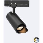 Spot led fasano cylindre biseau 30w pour rail triphas� cct dimmable dali noir (2700k - 3200k - 4000k) ...