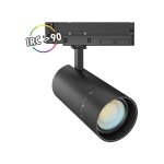 Spot led focus slim ii sur rail - 25w / 30w / 35w cct miidex lighting noir - cct