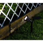 Ledkia ? spot led solaire sur piquet ip65 4000k ? capteur de lumi�re ? batterie 1800 mah ? installation ...