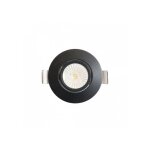 Spot noir encastr� orientable led 6w rt 2012 / re2020 woltz