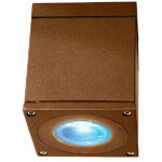 Spot plafond carr� �tanche gu10 baignoire douche 230v brun