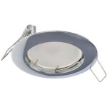 Edo solutions - spot de plafond encastrable ziva ip20 rond chrome edo777309