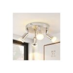 Plafonnier led, 4 spots pivotants, spot de plafond orientable 350° rond, gu10, éclairage plafond chambre, ... Plafonnier led, 4 spots pivotants, spot de plafond orientable 350° rond, gu10, éclairage plafond chambre, ...